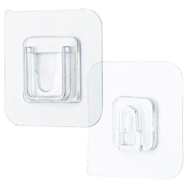 Rak Gantungan Hook Wall Hanger Adhesive 6x6cm 5 Pair