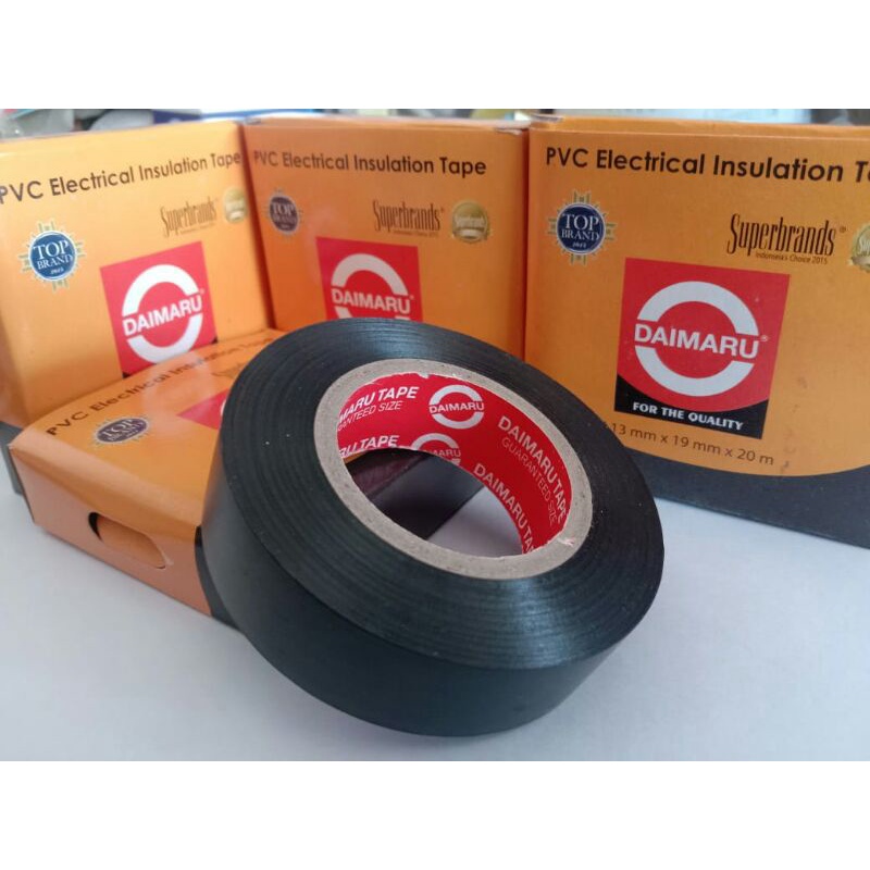 

isolasi listrik / kabel / isolsai elektrik / ukuran 0,13 x 19 mm x 20 meter