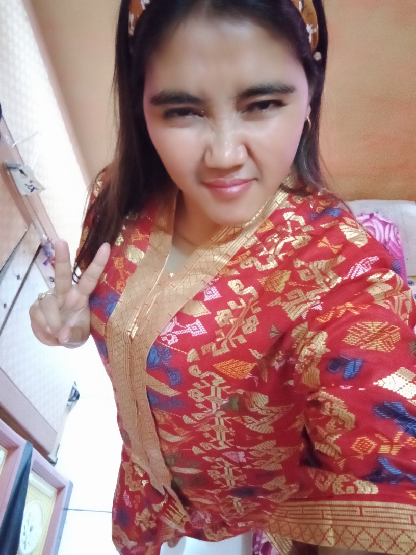 Setelan Baju Kebaya Pramugari Santika Panjang