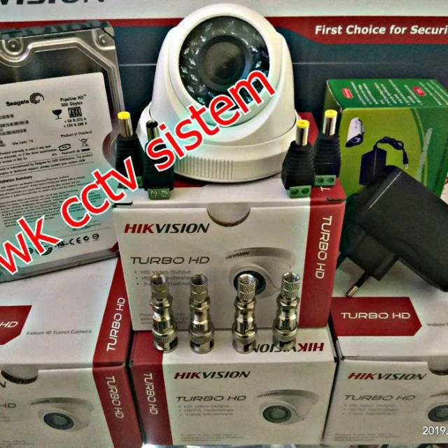 PROMO PAKET CCTV HIKVISION 4 CAMERA 2MP MURAH