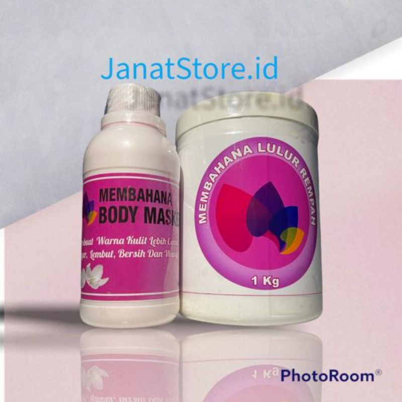 Paket Berlian Scrub Membahana 1kg + Bleaching Body Masker