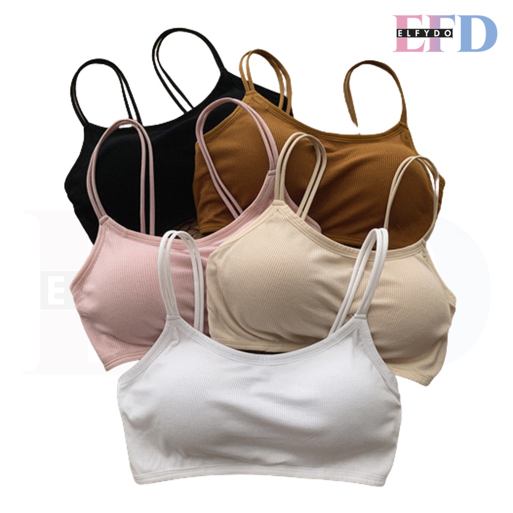 ELFYDO BRA550 Pakaian Dalam Wanita Bra Tanpa Kawat Sport Bra Gym Push Up Bra Wanita