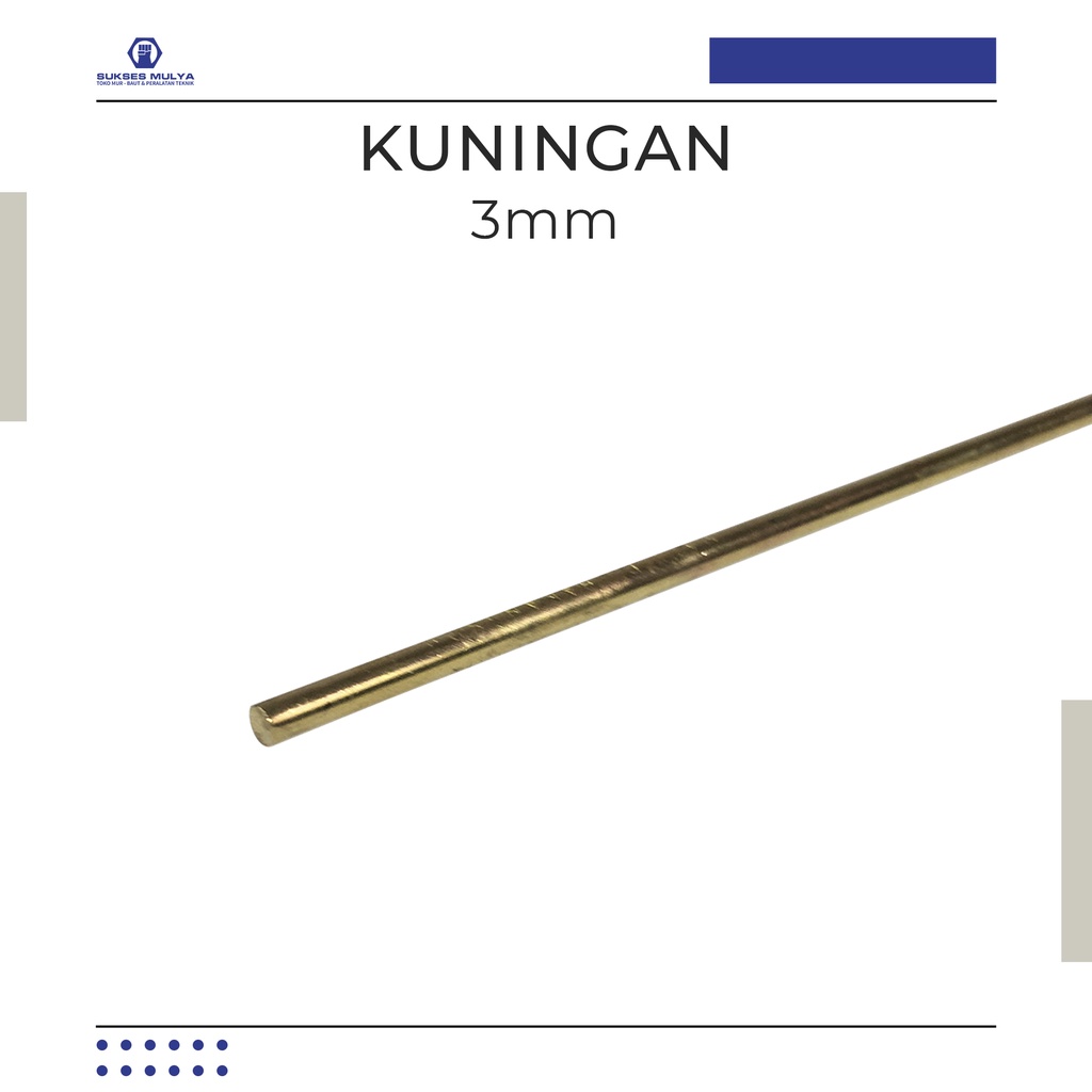Kawat Las Kuningan 3mm per batang