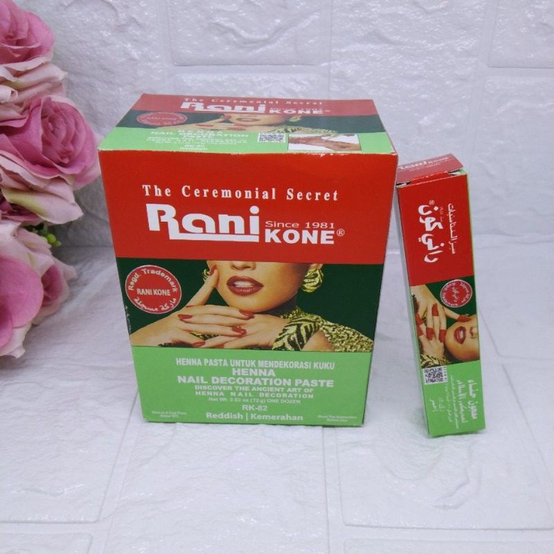 Promo Henna Rani Kone Nail Decoration Paste Kutek Henna Pacar Kuku / Pasti murah
