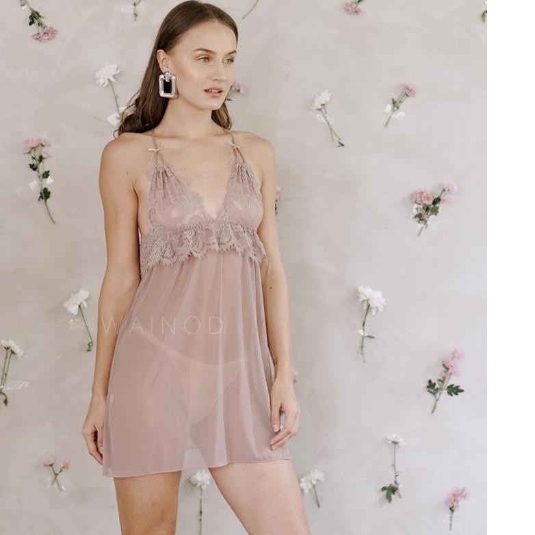 NMT☘ wainodshop - GISELLE kimono set lingerie / sexy kimono set / sexy lingerie dengan kimono Koleks