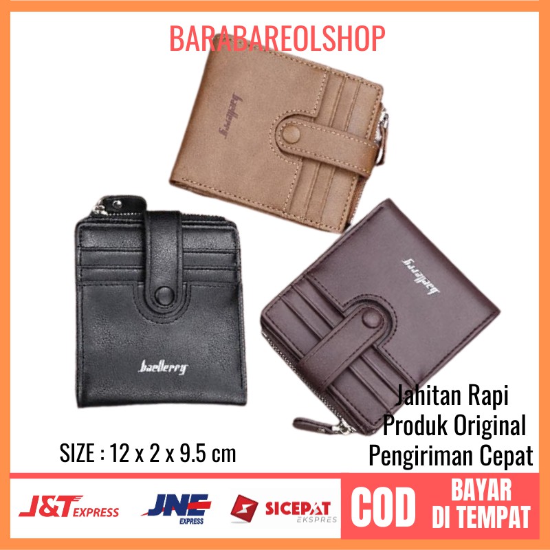 [COD BARANG] FashionSmith Baellerry Dompet Pria Shopee Import Original T2Y8 COD Multy fungsi BROWN