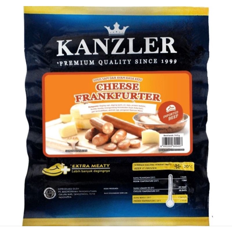 

Kanzler Cheese Frankfutter 360Gr