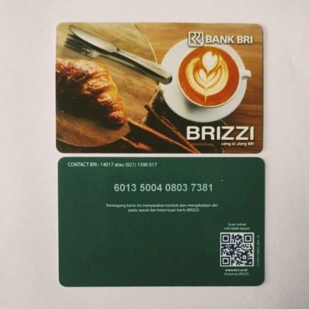 BRIZZI BRI edisi COFFEE BREAK ORI /Like eMoney eTOLL Tapcash or Flazz