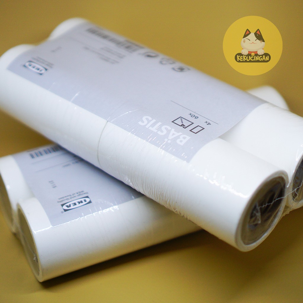 REFILL ROLL Pembersih Bulu Kucing Lint Roller BASTIS IKEA isi 4