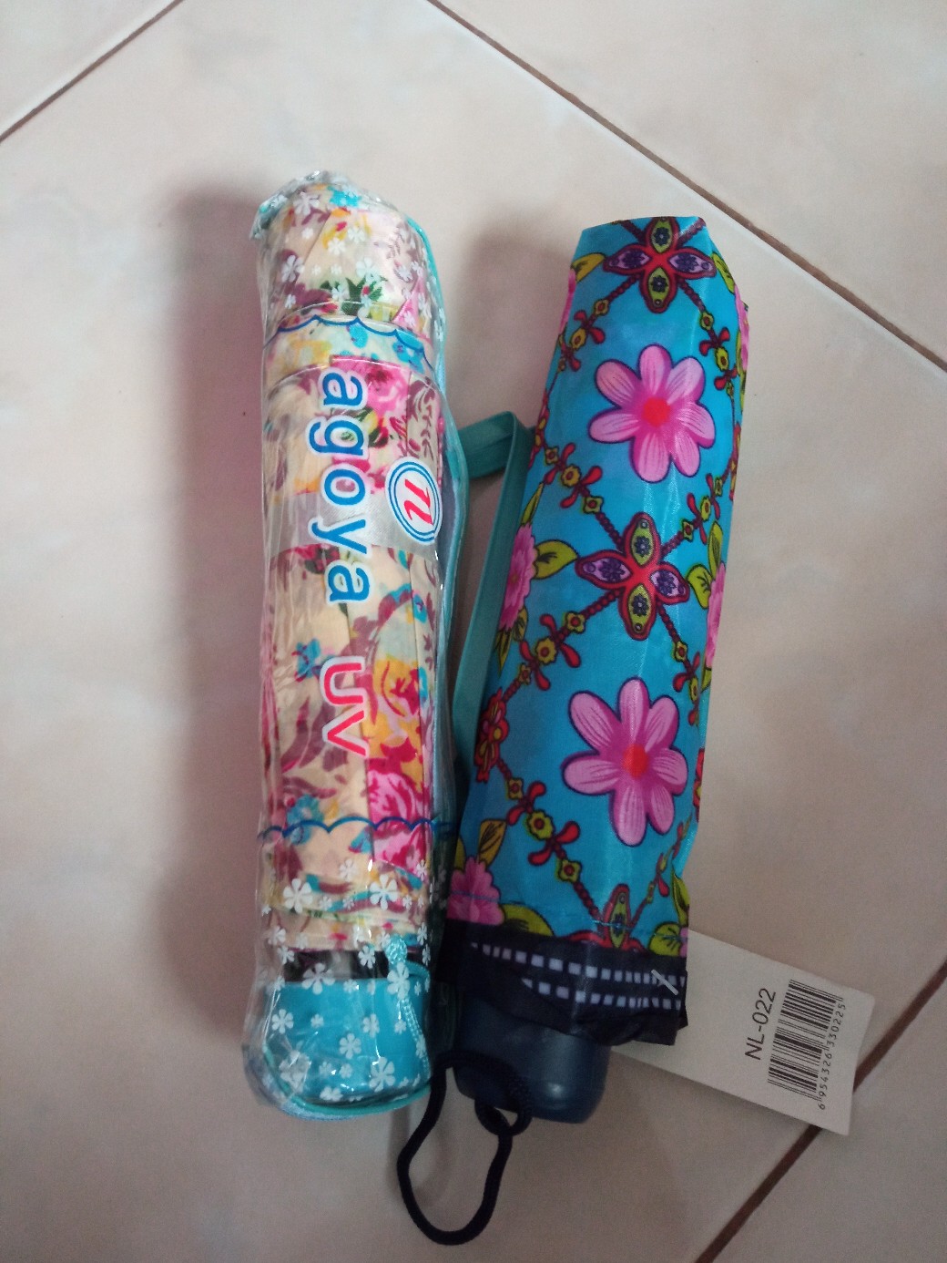 Payung Lipat 3 Saten Kembang