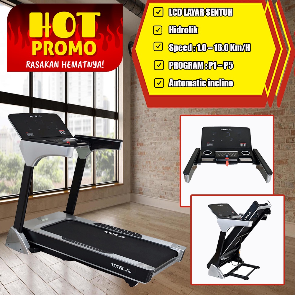 treadmill - treadmill elektrik tl 166 - tredmill - treatmill alat olahraga - treadmill lipat - tredm
