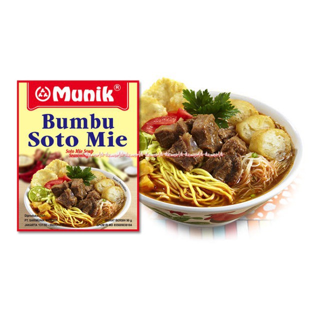 Munik Bumbu Soto Mie Beef and Noodle Seasoning Bumbu Instan 90gr