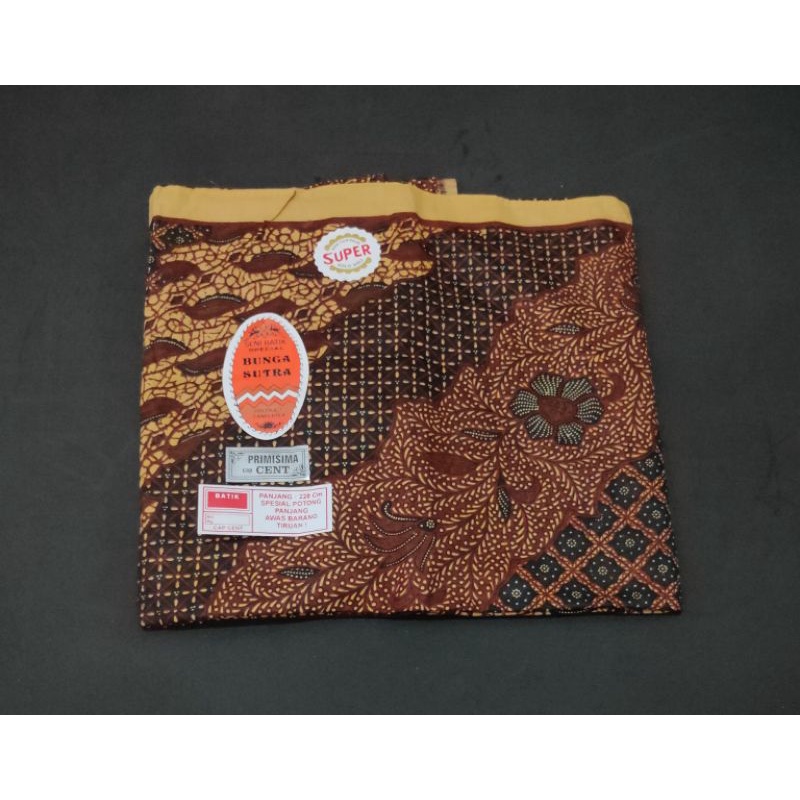 Kain Panjang Batik Bunga Sutra / Kain Panjang Batik Cap Halus Solo