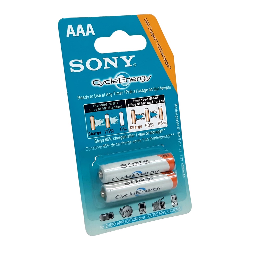 Baterai Cas AAA NI-MH 1.2V-4300mAh Untuk Timbangan Digytal, Alat Kesehatan Paket 2pcs