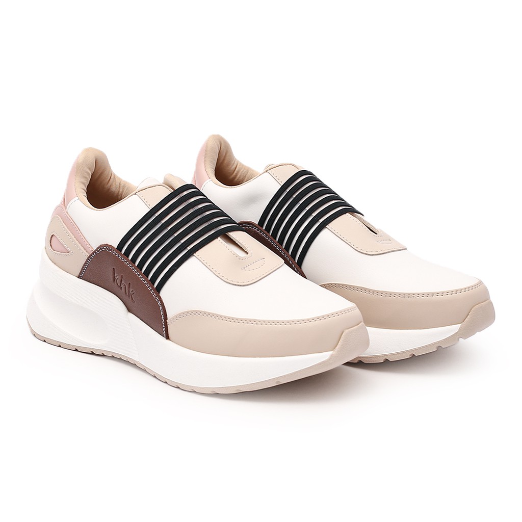 KHK by Khakikakiku Lily Cream Sneakers Slip on Wanita Casual