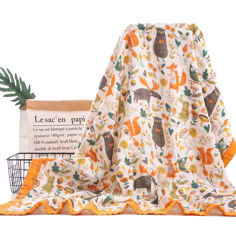 Leon Selimut Muslin Bamboo Bayi Newborn Premium Hadiah Kado Bayi Lahir Blanket Baby