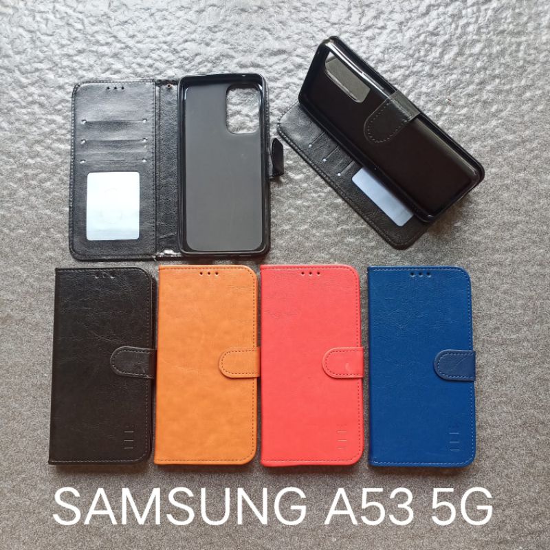 Flipcase kulit samsung A51 . A71 . A01 M01 . A01 Core M01 Core . A02 M02 . A03 . A03S M03S . A33 5G . A53 5G . A73 5G . M31 M21 M30S flip case flipshell bookcover sarung buku buka tutup cover