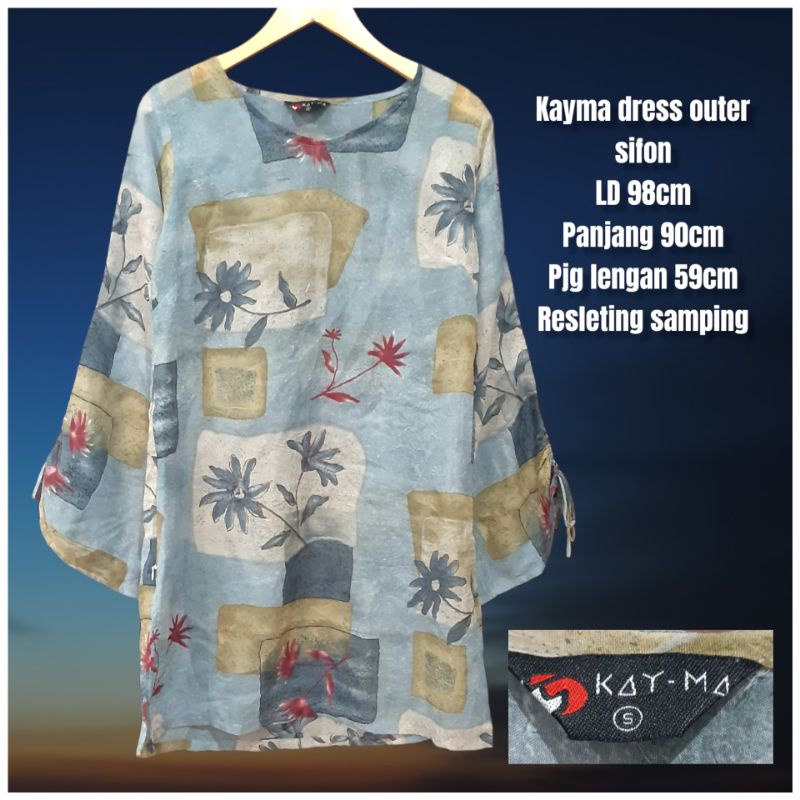 Kayma dress outer sifon wanita