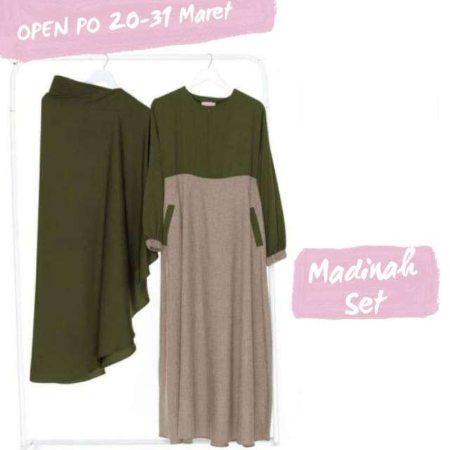 Set Syar'i Katun Madinah/Gamis Madinah/Gamis Syar'i