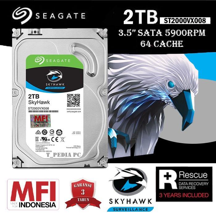 Harddisk | Seagate 2Tb Skyhawk Mfi