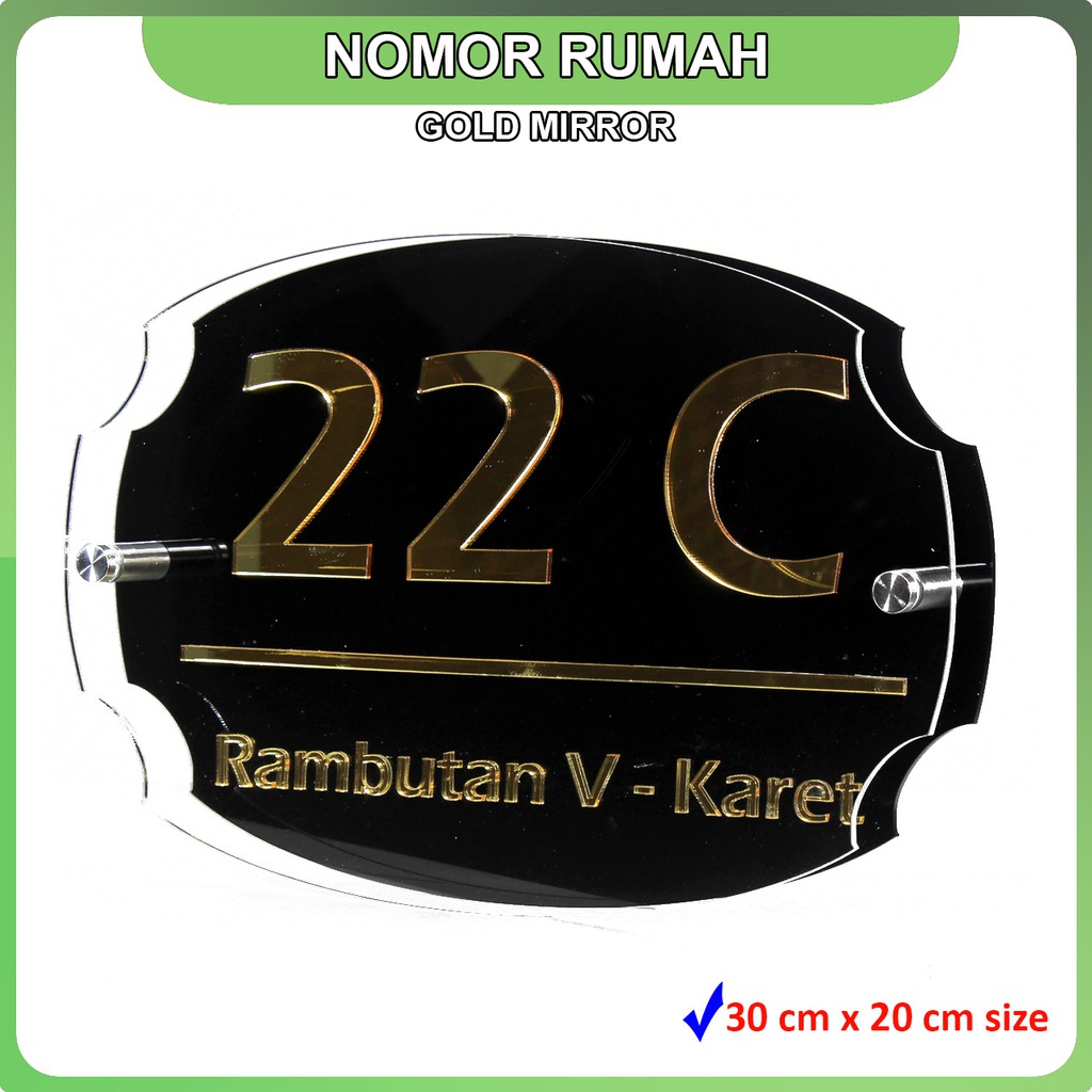 

Nomor Rumah Standard Series Bahan Mirror Acrylic/Akrilik