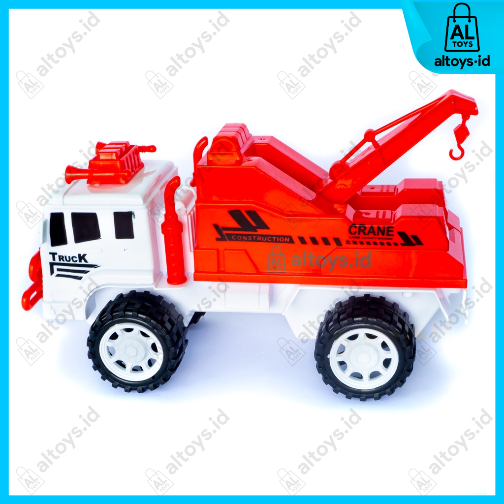 Mainan Mobil Towing Crane Derex Mobil Truk Miniatur AK03