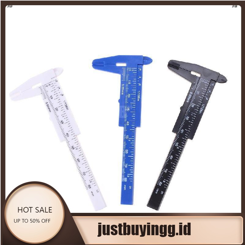 Alat Pengukur Caliper Vernier Caliper Mini Bahan Plastik Ukuran 80mm