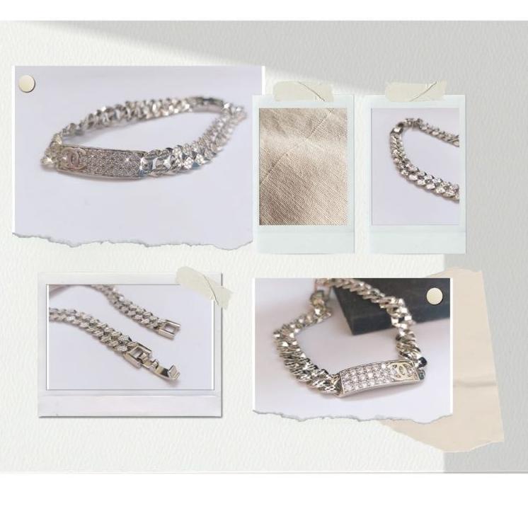 (BEST SELLER) gelang rantai wanita Chanel anti karat tidak luntur
