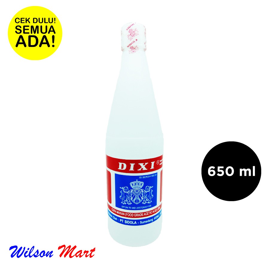 

CUKA MAKAN DIXI 650 ML BOTOL