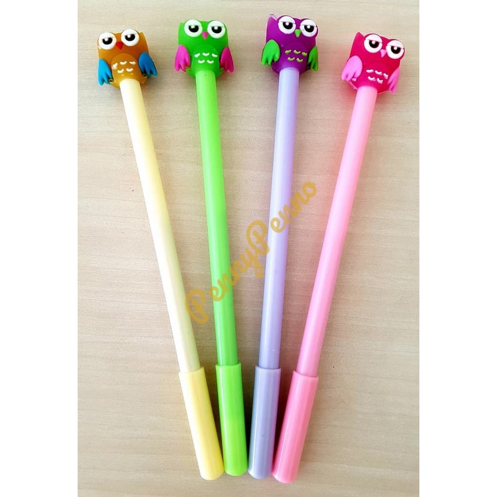 

nn Pulpen Gel Model Burung Hantu Unik dan Lucu / Pen Gel Burung