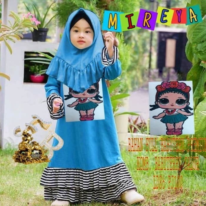 Rok Muslim Anak Rok Anak ROK MUSLIM ANAK LOL 8 - 12 TAHUN ABU/ KUNING/