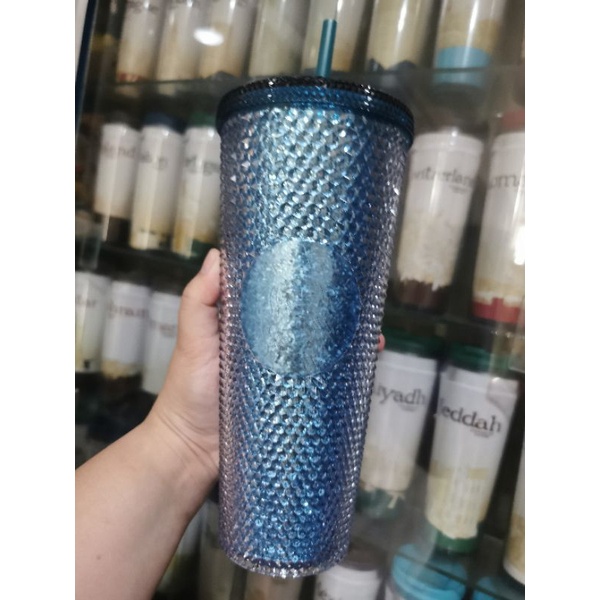 Starbucks Studded Tumbler Green Glitter