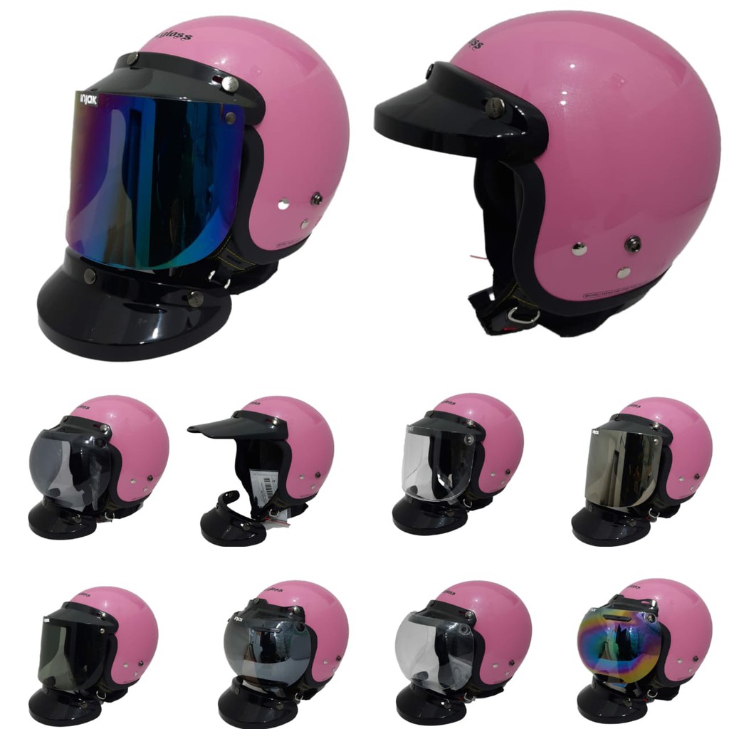 Helm Cargloss Retro Pink Gloss