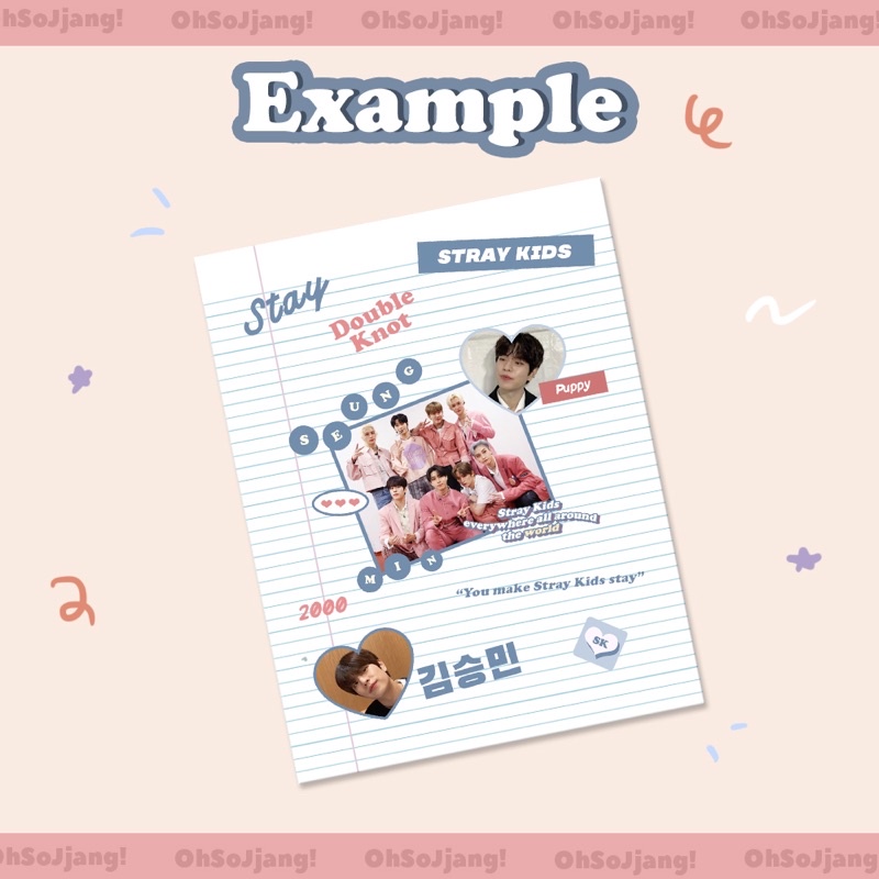 STRAY KIDS STICKER DECO KISS CUT VOL.2 SKZ STAY STICKER SET