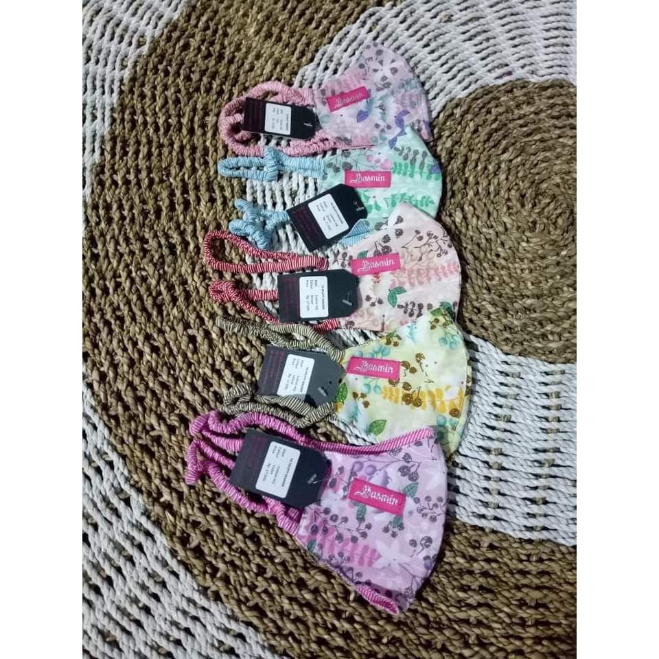 Masker Yasmin Sakura Bahan Toyobo Premium Bisa Bolak-balik