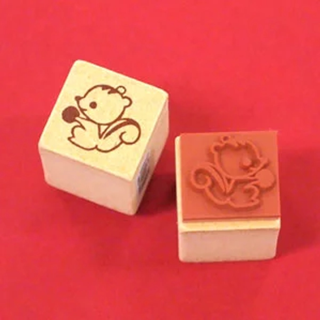 

Hanko Petamp Rubber Stamp Squirrel