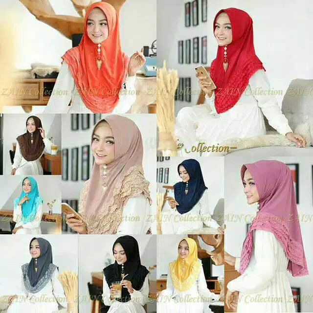 JILBAB KHIMAR RELITI RENDA LIMA TINGKAT