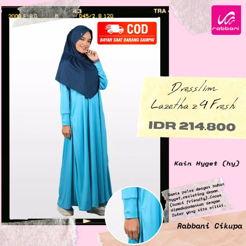 Rabbani - Gamis Polos Dresslim Lazetha z 4 Fresh