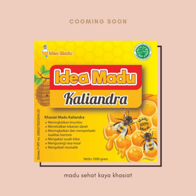 

1000gr Idea Madu Murni Kaliandra