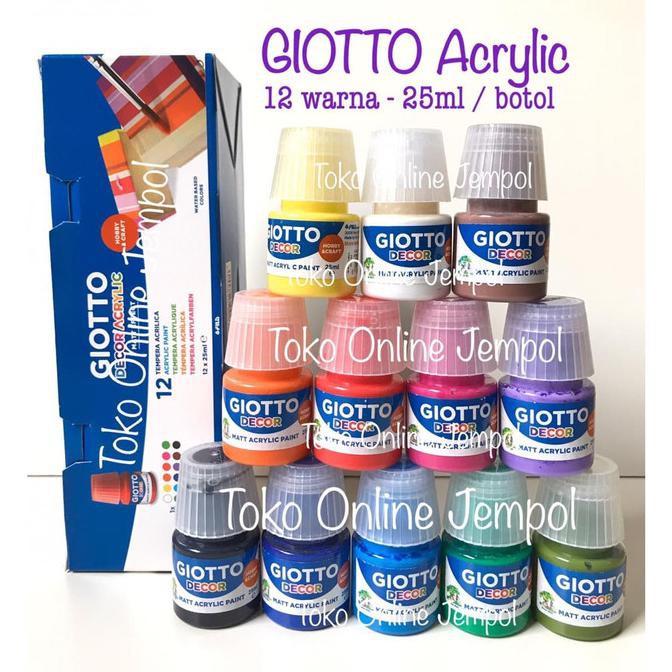 

Ready Stok! Atk0660Gt 25Ml X 12 Warna Giotto Décor Acrylic 530600 Akrilik Termurah