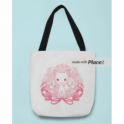 Tote Bag Kanvas Cute Kyubey
