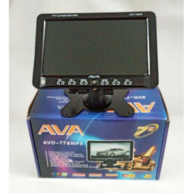 Tv Kecil 7 inch Coustic Audio TFT Monitor 7" Tv mobil 7 inch Bisa USB/Multimedia