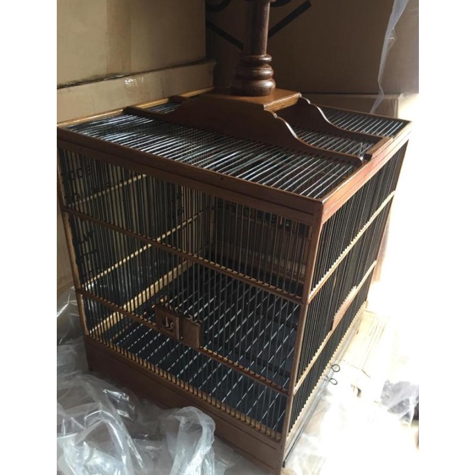 Grip | Sangkar Kandang Kotak Wambi Jati Jepara Ruji Rapet
