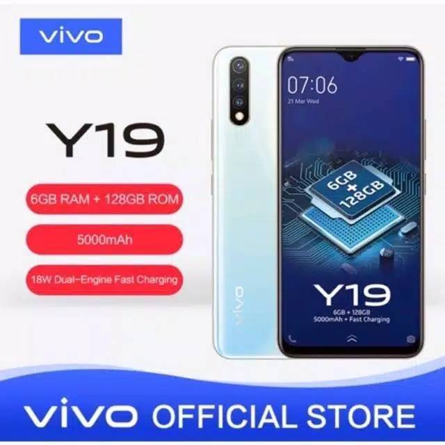 HP VIVO Y19 RAM 4 128GB GARANSI RESMI TERMURAH