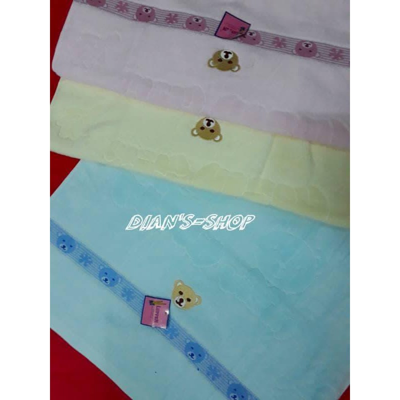 Handuk Bayi Lupen Bordir Besar/60 X 120/Halus/Handuk Besar/Lembut/Bagu
