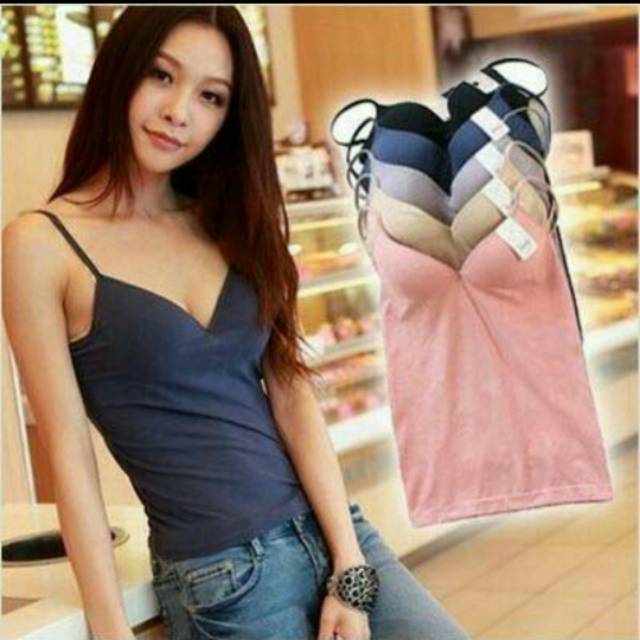 Tanktop Bra / Tanktop Busa tipis / tanktop cup/ singlet Bra