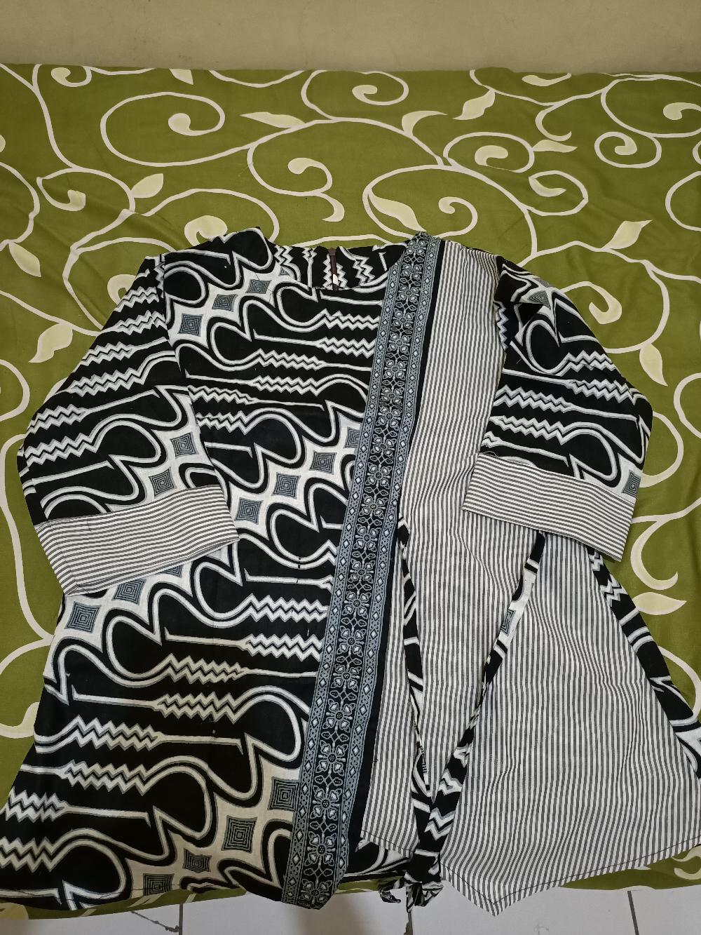 Tey-17 Batik Wanita Asj Sa Hrb026 Kenongo Kemeja Tosca Pendek