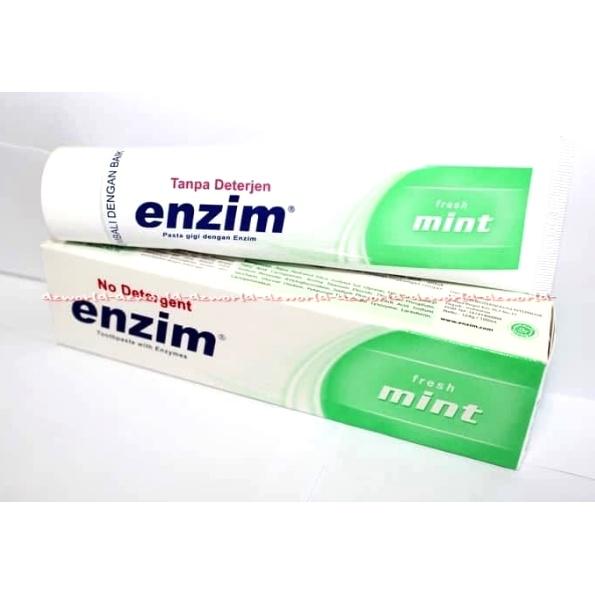 Enzim 130ml Tanpa Deterjen Rasa Mint Odol Pasta Gigi Toothpaste Tooth Paste