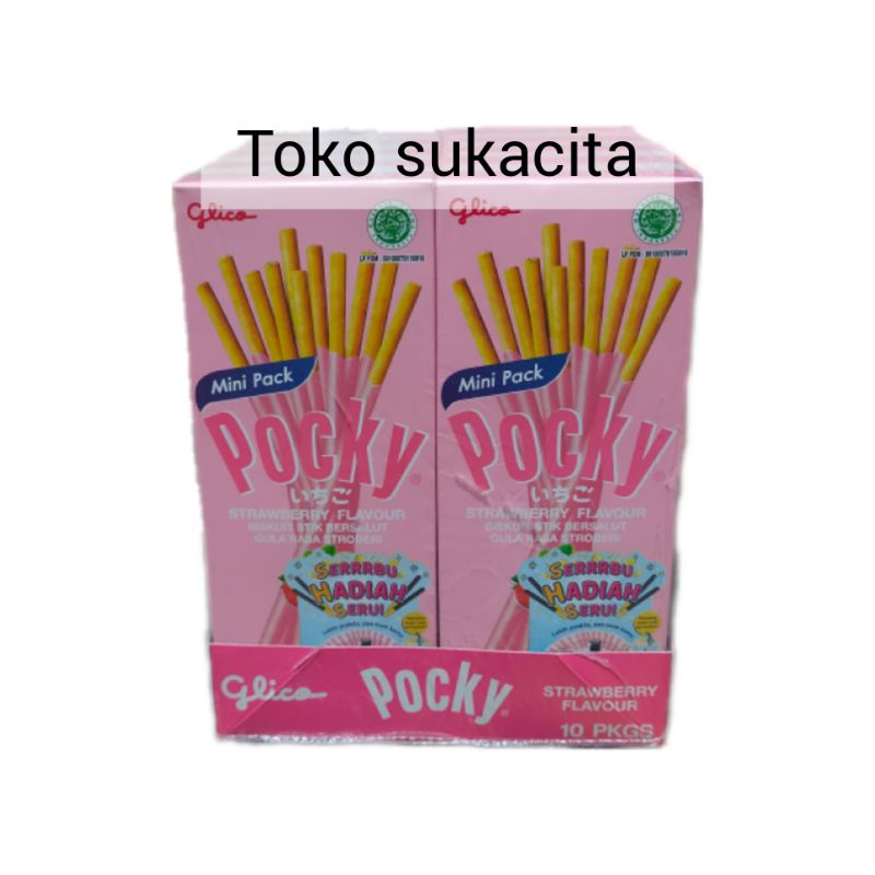 

Pocky Mini Pack Stroberi 10 pakgs