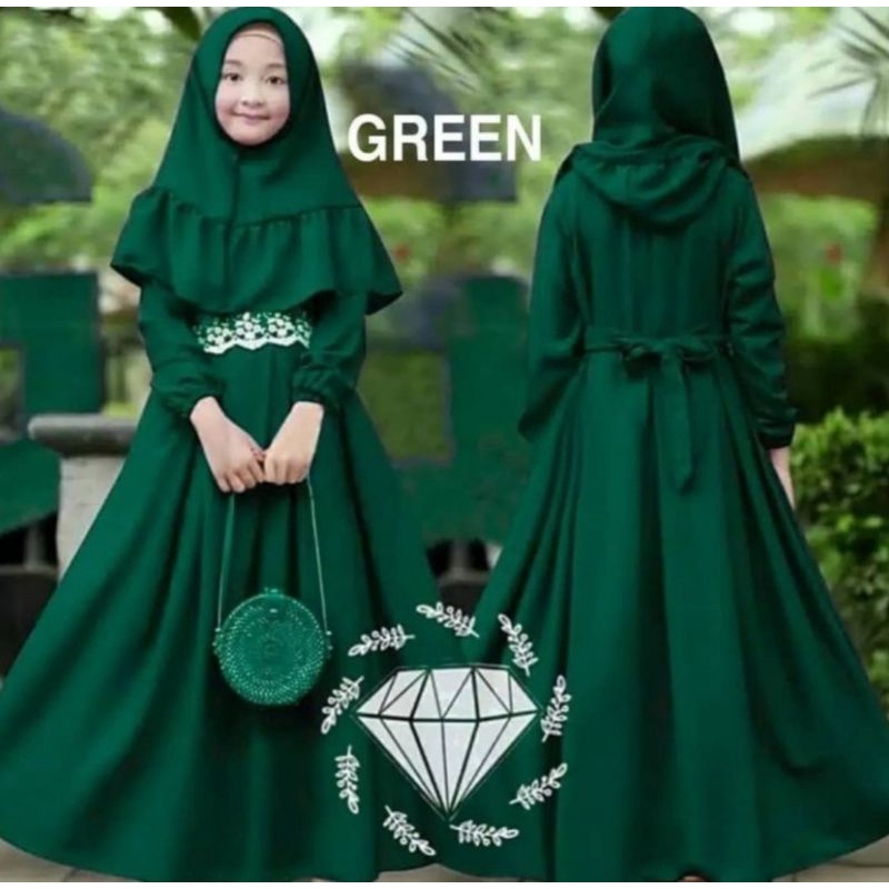 Gamis Syari Sashya MuslimAnak Perempuan 10-13tahunbSyari Anak Perempuan